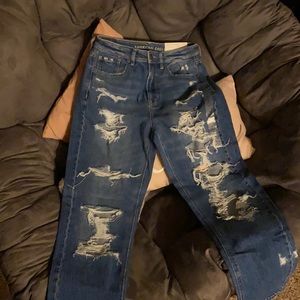 American Eagle mom jeans, size 4 regular high rise
